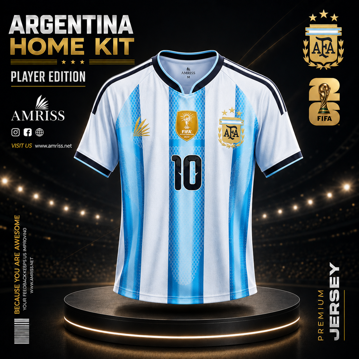 Argentina Home Jersey FIFA 2026