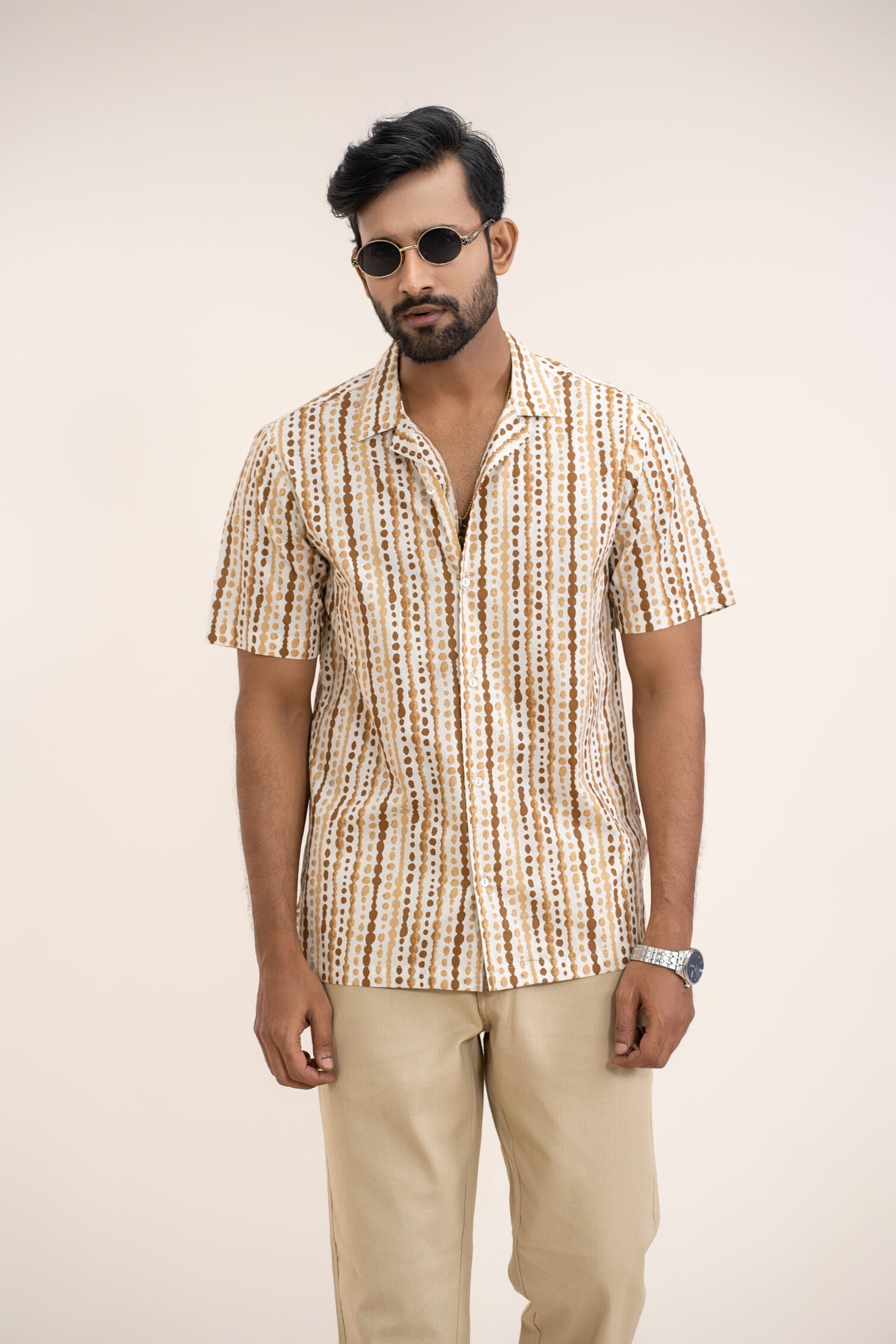 Men’s All-Over Printed Casual Shirt