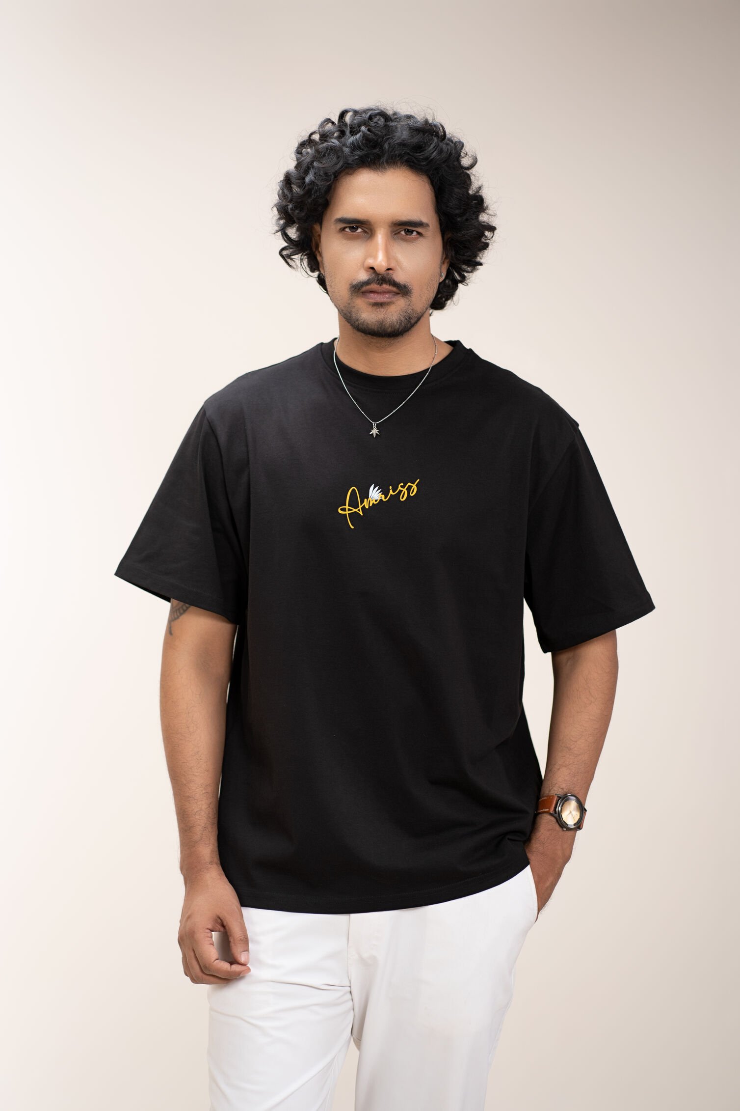 Amriss Streetwear Tee Printed Drop Shoulder
