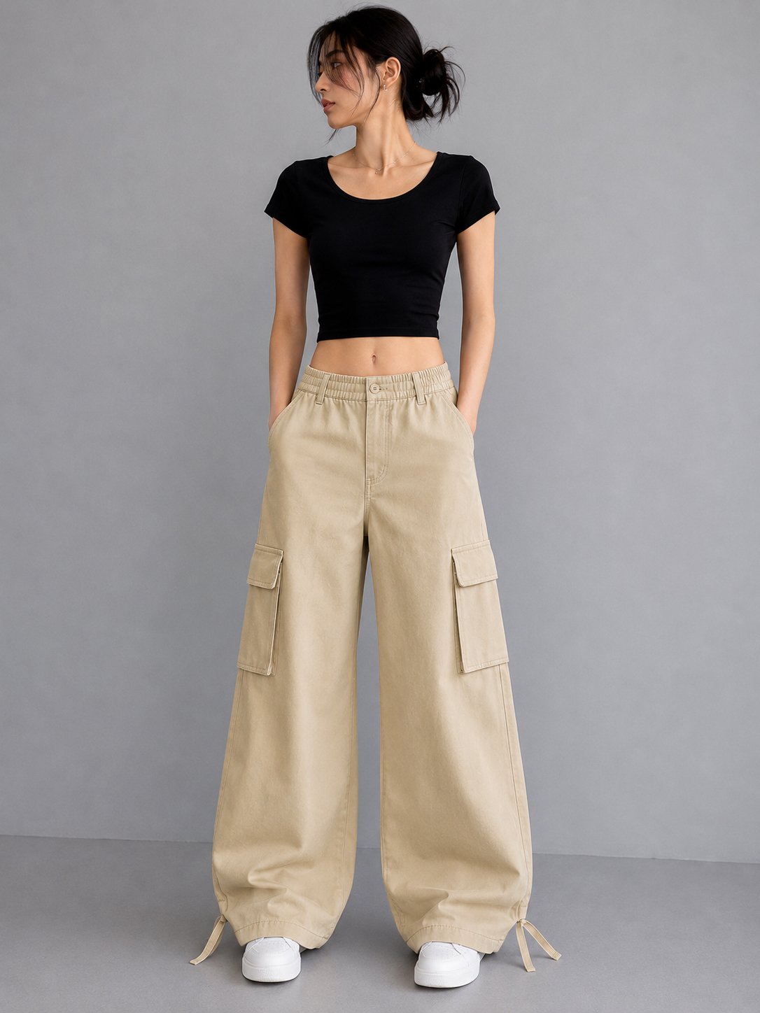 Women’s Baggy Twill Cargo