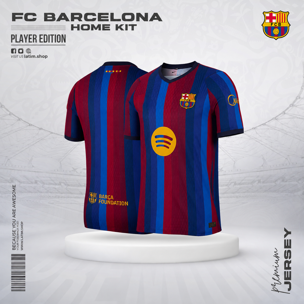 FC Barcelona 26/27 Home Jersey - Player Edition BLUE gallery image