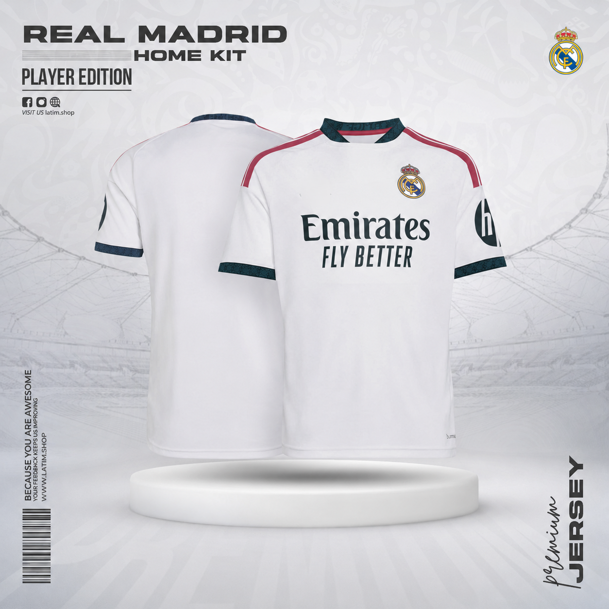 Real Madrid 26/27 Home Jersey - Player Edition